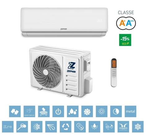 Climatizzatore Condizionatore Zephir Inverter Serie Elegance Btu