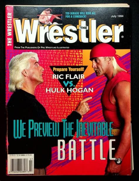 Vintage The Wrestler Wrestling Magazine July 1994 Hulk Hogan Ric Flair