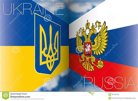 Why is russia threatening ukraine again now? Ukraine vs russia flags stock illustration. Illustration ...