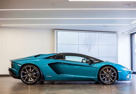 Lamborghini Aventador S Roadster Painted In Verde Artemis Photo Taken