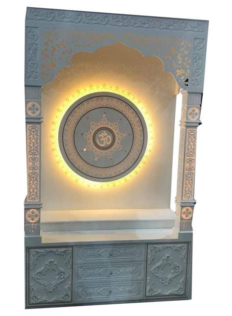 White Polished Hindu Corian Mandir For Home At Rs Square Feet In Ghaziabad ID