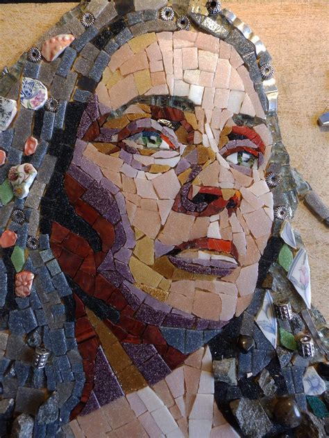 Mosaic Artwork Mosaic Crafts Glass Mosaic Tiles Mosaic Portrait Portrait Drawing Portrait