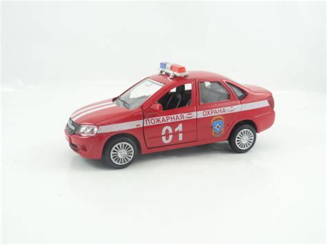 Autotime Lada Granta Fire Security Die Cast Car Model In Scale 136