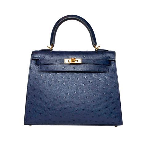 Hermès Kelly 25 Handbags Exotic Leather Blue Ref63342 Joli Closet