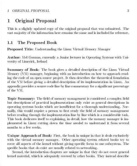 11 Book Proposal Templates Free Printable Word And Pdf Proposal Format
