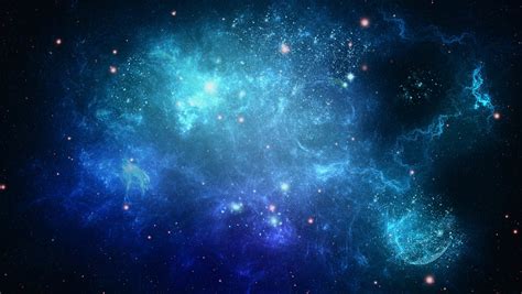 Blue Nebula Space Wallpaper