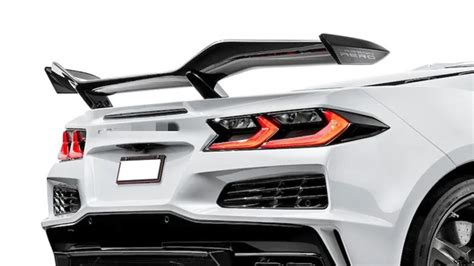 For 2023 Corvette C8 Z06 Edition Style Carbon Fiber Rear Spoiler High