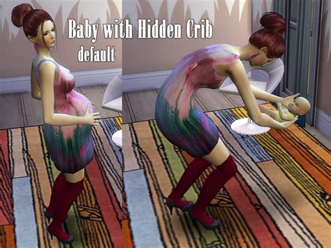 Baby With Hidden Crib Default The Sims 4 Sims4 Clove