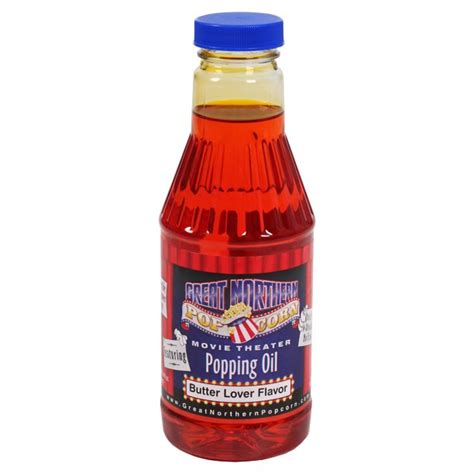 Great Northern Popcorn Premium Butter Flavored Popcorn Popping Oil