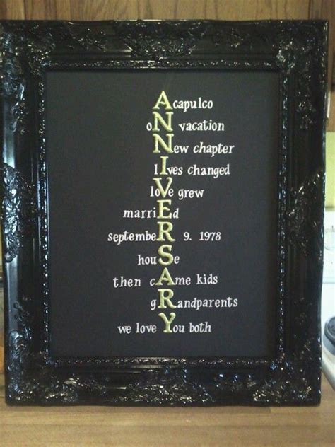 Party ideas for parents anniversary? Anniversary gift for parents | For the Home | Pinterest ...