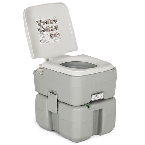 Gymax 53 Gallon Portable Travel Toilet Outdoor Camping Toilet W