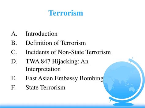 Ppt Terrorism Powerpoint Presentation Free Download Id1221088
