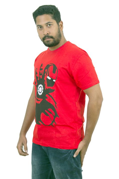 indian aurochs men iron man round neck t shirt indian aurochs