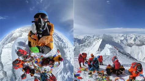 Watch Mesmerising 360 Degree View Of Mount Everest Summit Goes Viral
