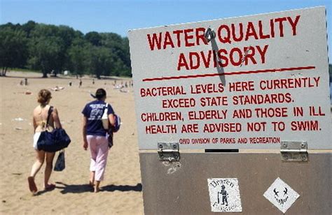 swimming advisories in effect at most lake erie beaches today including edgewater huntington