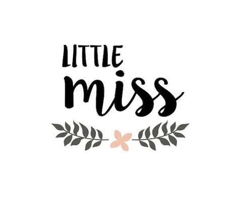 Little Miss SVG file baby girl svg newborn svg cricut and
