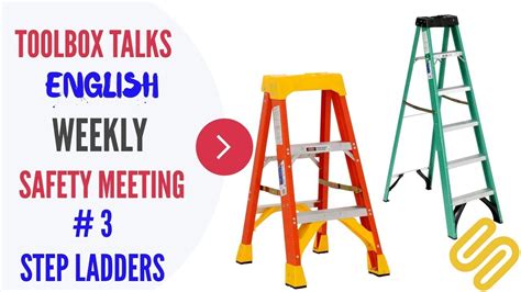3 Step Ladder Weekly Safety Meeting Toolbox Talk Meeting Topics