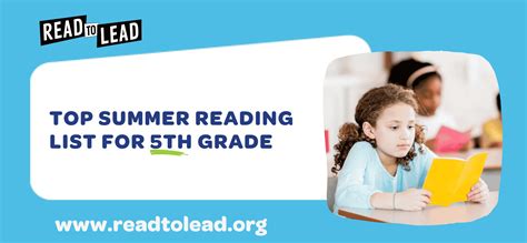 Top Summer Reading List For 5th Grade Read To Lead