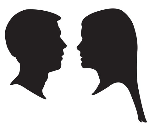 side on face silhouette - Google Search | SE1 - YEAR 9 | Pinterest ...