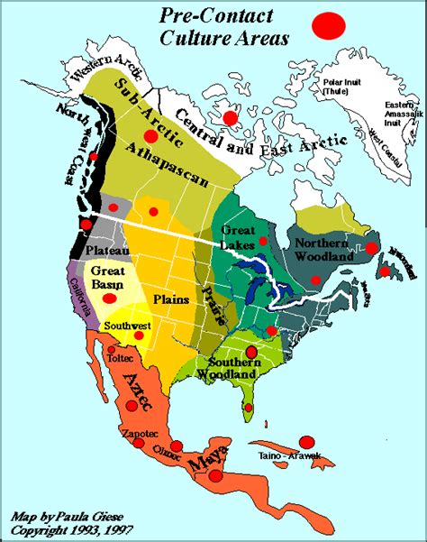 North American Pre Contact Native Culture Areas Gis Map Native American Map Native American