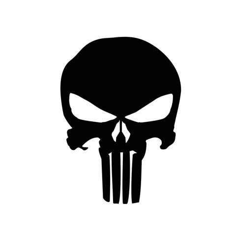 The Punisher Skull Marvel Comics Frank Castle Graphics Svg Dxf Eps Png