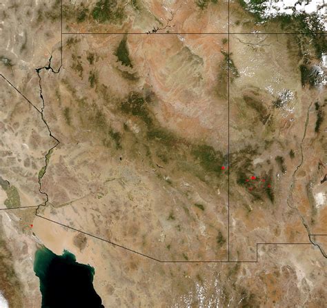 Nasa Visible Earth Arizona