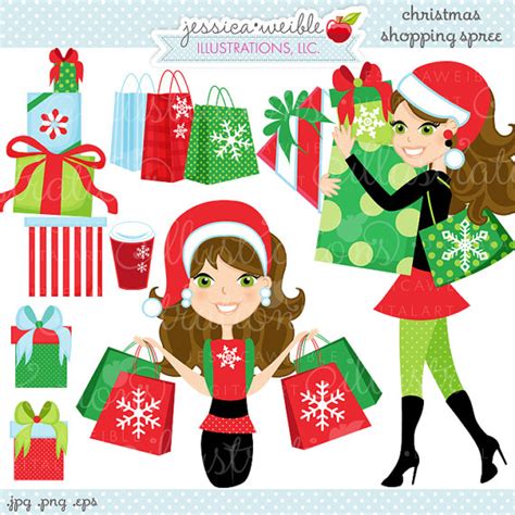 Christmas Shopping Clipart Clip Art Library