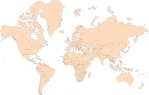 World Map With Colors And Names Ubicaciondepersonascdmxgobmx