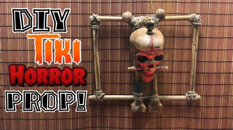 Diy Tiki Horror Skull Prop Youtube