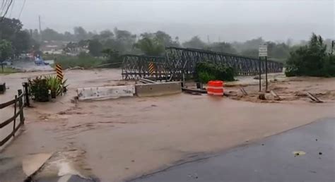 Harrowing Video Captures Moment Bridge Is Swept Away In Puerto Rico As Hurricane Fiona Leaves