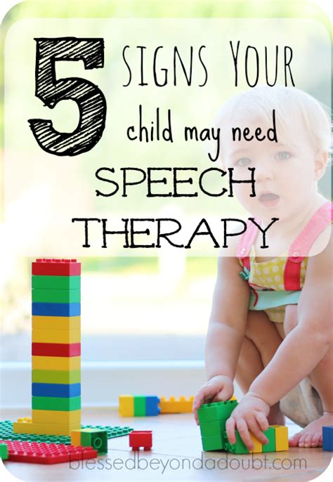 The app can also be used with adults to work on articulation, speech. 5 Signs You're Child May Need Speech Therapy - Blessed ...