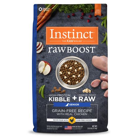 Instinct Raw Boost Senior Grain Free Recipe With Real Chicken Natural