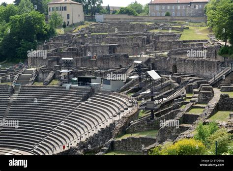 Roman Amphitheater Lyon France Stock Photo Alamy