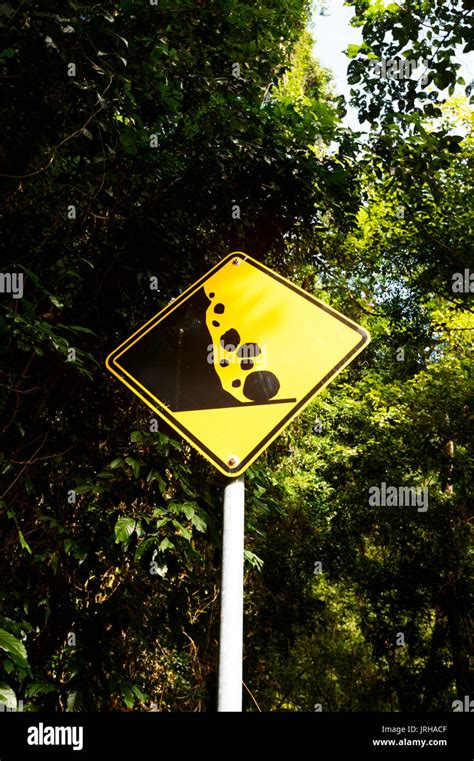 Falling Rocks Road Sign Road Sign Hi Res Stock Photography And Images