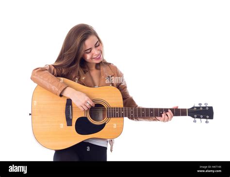 Female Musician With Guitar Cut Out Stock Images And Pictures Alamy