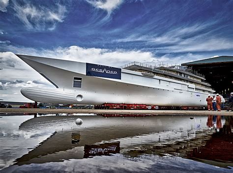 Our colleagues from dutch yachting report that the transport of y715 from oceanco's shipyard in alblasserdam to keppel verolme in the botlek took place yesterday. 109 Oceanco Y720 ready for outfitting | SuperYacht Times