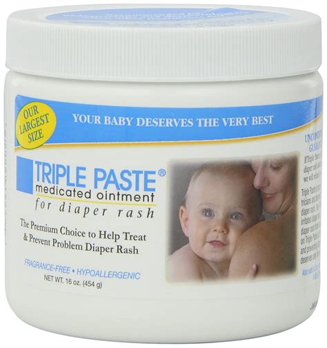 Triple Paste Medicated Ointment For Diaper Rash 16 Ounce New Free