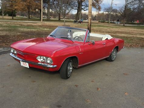 Corvair Convertible 1965 Red Classic Chevrolet Corvair 1965 For Sale