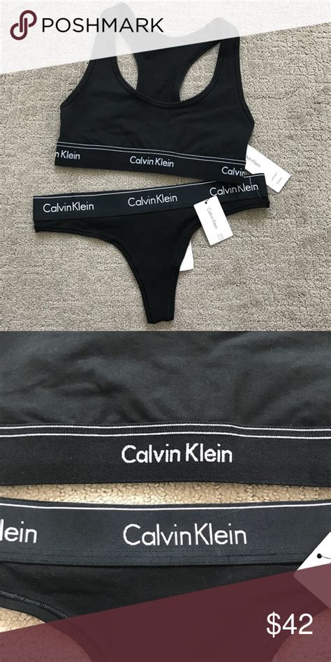 Calvin Klein Triangle Bralette And Panty Nwt Calvin Klein Bralette