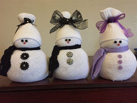 Sock Snowmen Crafts Christmas Crafts Diy Xmas Crafts Sock Snowman Craft