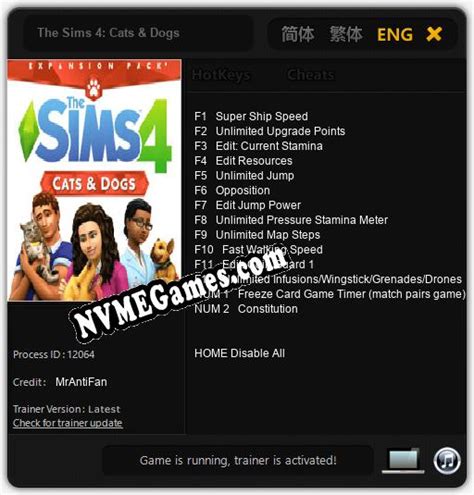 The Sims 4 Cats And Dogs Cheats Trainer 14 Mrantifan Nvmegamescom