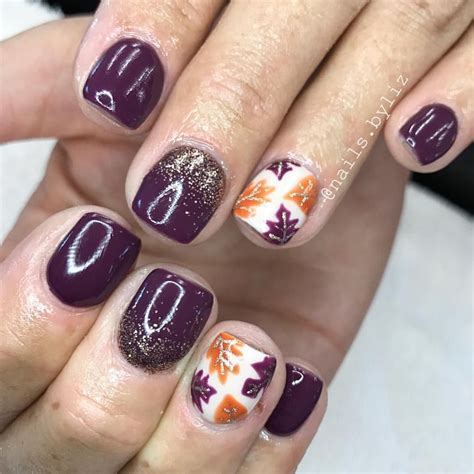 280 Likes 4 Comments Liz Henson Nails Byliz On Instagram “pretty Fall Leaves Inspo From