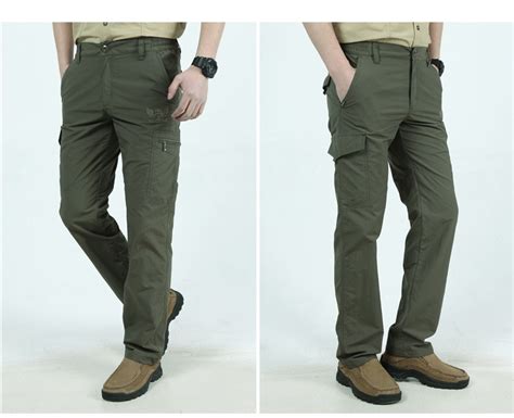 Mens Lightweight Tactical Pants Breathable Summer Casual Army Military