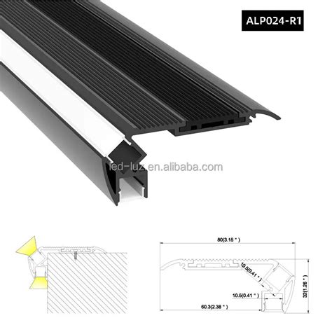 Led Profile Step Extrusion Stair Nosing For Led Strip Buy Stair Nosing With Rubberised Non
