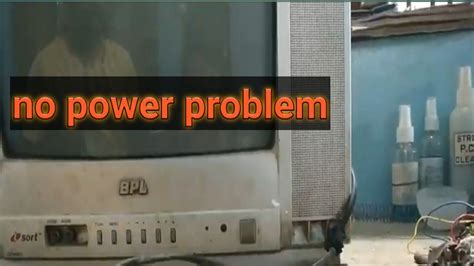 Bpl Crt Tv No Power Youtube