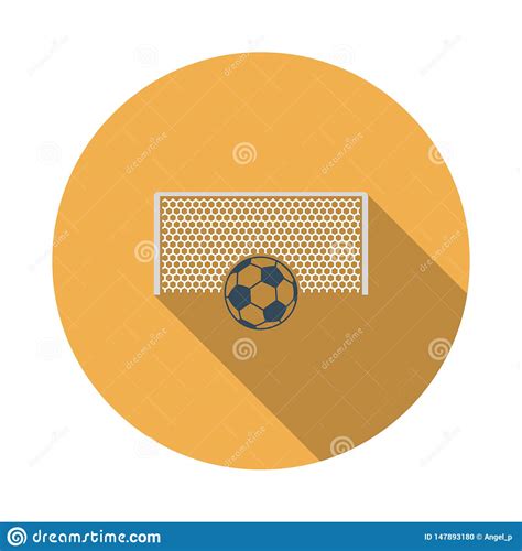 Download free static and animated penalty vector icons in png, svg, gif formats. Soccer Gate With Ball On Penalty Point Icon Stock Vector ...