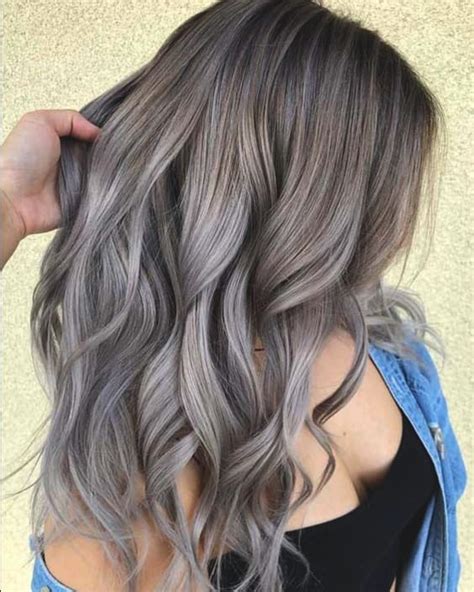 Dark ash grey hair coloring. ash-grey-hair-2019-best-hair-trends-min | Ecemella