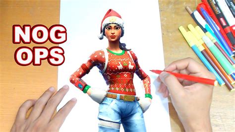 Fortnite Drawing Nog Ops How To Draw Nog Ops Step By
