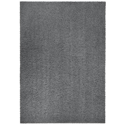 Maples Rugs 4 X 6 Shag Grey Indoor Solid Machine Washable Throw Rug In