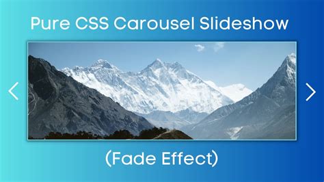 Pure Css Image Slider Slideshow For Website Html Css Carousel